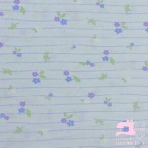 Microfibra Estampada Diseño Royal Florales Celeste