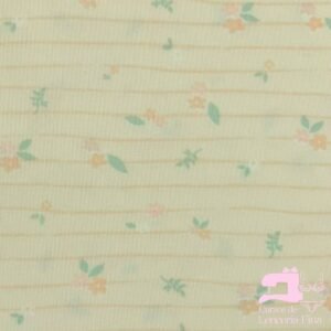 Microfibra Estampada Diseño Royal Florales Amarillo
