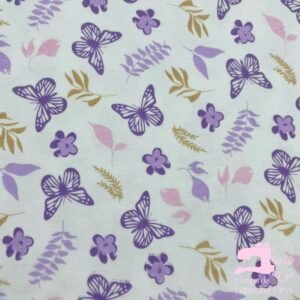 JERSEY GAMUZA 50/1 ESTAMPADO DISEÑO MARIPOSA