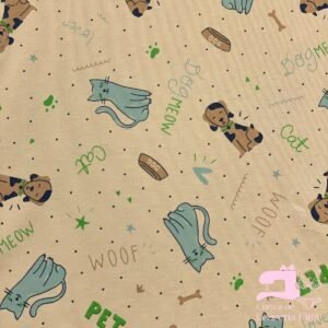 JERSEY GAMUZA 50/1 ESTAMPADO DISEÑO MY PETS