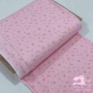 Microfibra Estampada Diseño Royal Florales Rosado
