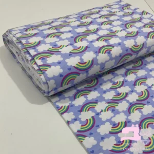Algodon Licrado Estampado Diseño Arcoiris