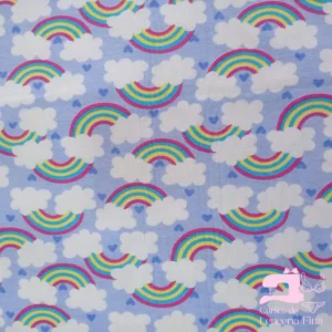Algodon Licrado Estampado Diseño Arcoiris
