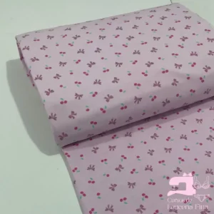 Algodon Licrado Estampado Diseño Cherry