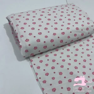 Algodon Licrado Estampado Diseño Manzana