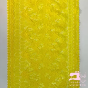 Encaje Color Entero Diseño Áster Amarillo