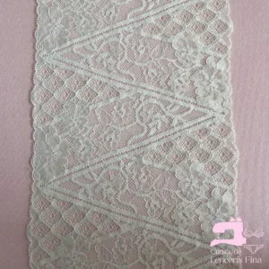 Encaje Color Entero Diseño Aurora Perla