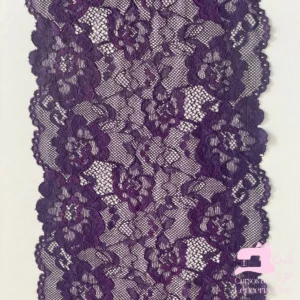 Encaje Color Entero Diseño Belinda Morado