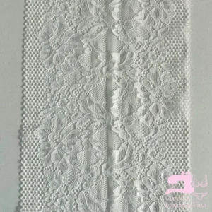 Encaje Color Entero Diseño Emira Blanco