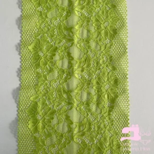 Encaje Color Entero Diseño Emira Verde Manzana