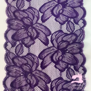 Encaje Color Entero Diseño Gardenia Morado