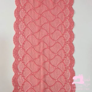 Encaje Color Entero Diseño Hortencia Coral