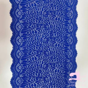 Encaje Color Entero Diseño Lavanda Azul Eléctrico
