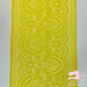 Encaje Color Entero Diseño Lobelia Amarillo