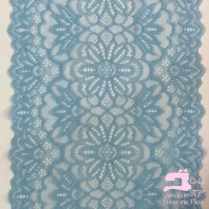 Encaje Color Entero Diseño Rosalia Celeste