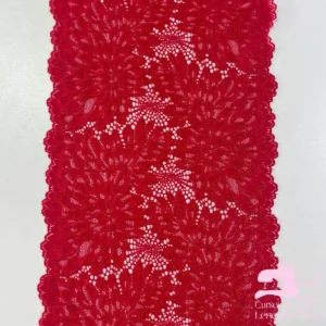 Encaje Color Entero Diseño Spike Rojo