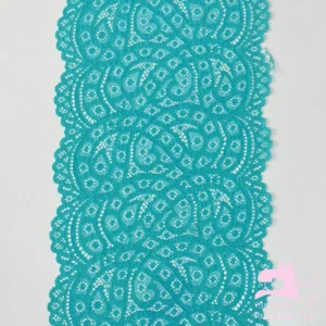 Encaje Color Entero Diseño Verdi Verde Jade