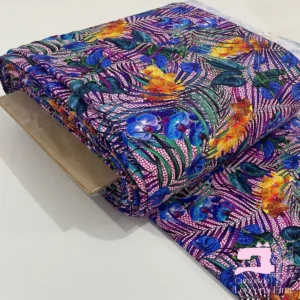 Licra para Traje de Baño Estampada Diseño Amantís Morado