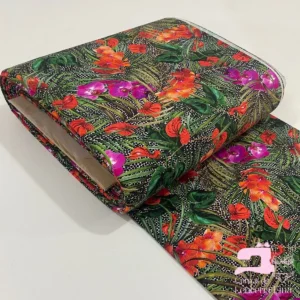 Licra para Traje de Baño Estampada Diseño Amantís Verde