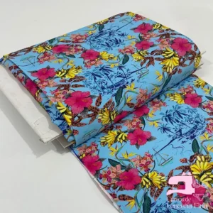Licra para Traje de Baño Estampada Diseño Amelia Celeste