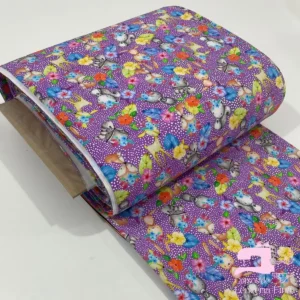 Licra para Traje de Baño Estampada Diseño Bambi Lila