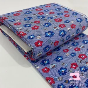 Licra para Traje de Baño Estampada Diseño Azul Eléctrico