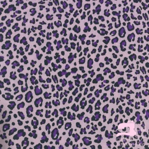 Microfibra Estampada  Diseño Animal Print Lila
