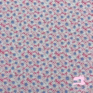 Microfibra Estampada Diseño Margarita Fucsia