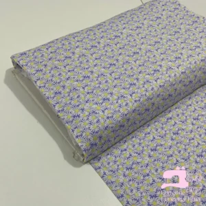 Microfibra Estampada Diseño Margarita Lila