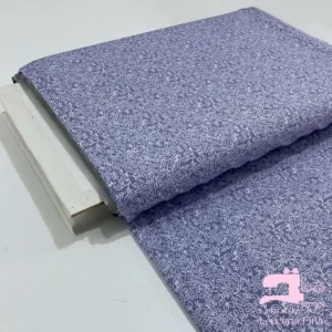 Microfibra Estampada Diseño Ramitas Violeta