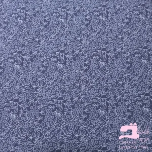 Microfibra Estampada Diseño Ramitas Violeta