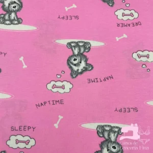 Algodón Jersey 30/1 Estampado Diseño Sleepy