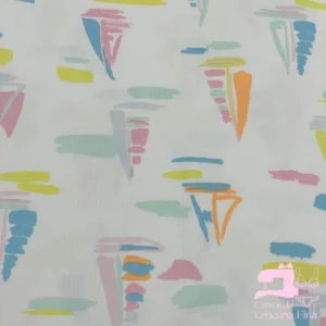 Algodón Jersey Gamuza 50/1 Estampado Diseño Barco