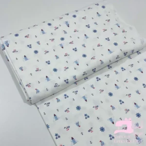 Algodón Jersey Gamuza 50/1 Estampado Diseño Barquillo