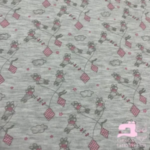 Algodón Jersey Gamuza 50/1 Estampado Diseño Cometa