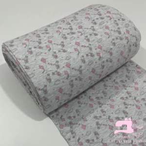 Algodón Jersey Gamuza 50/1 Estampado Diseño Cometa