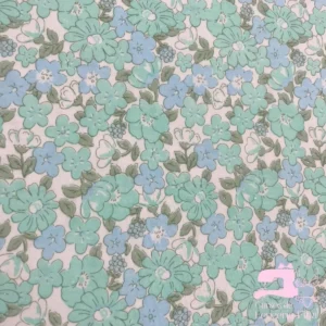 Algodón Jersey Gamuza 50/1 Estampado Diseño Flores de Campo