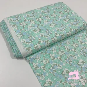 Algodón Jersey Gamuza 50/1 Estampado Diseño Flores de Campo