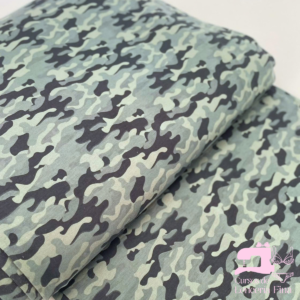 ALGODÓN LICRADO DISEÑO RANGER VERDE MILITAR