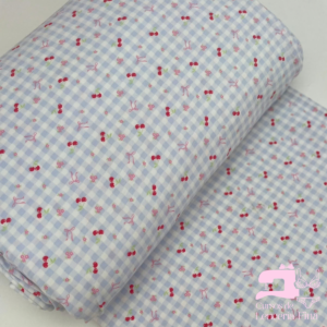 ALGODÓN LICRADO DISEÑO CHERRY COQUETTE