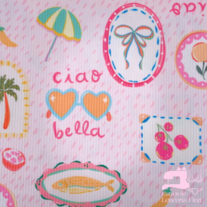 ALGODÓN JERSEY ACANALADO DISEÑO CIAO BELLA