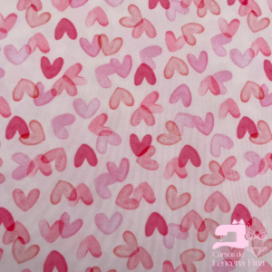 MICROFIBRA DISEÑO CORAZONES ROSADO