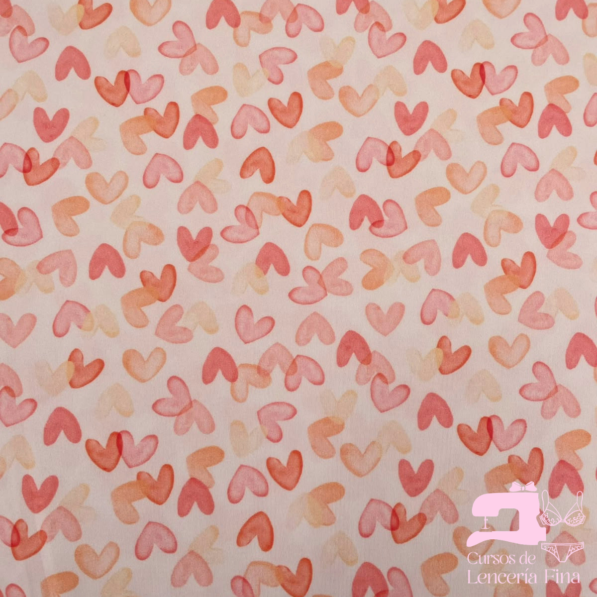 MICROFIBRA DISEÑO CORAZONES MELÓN - Image 2