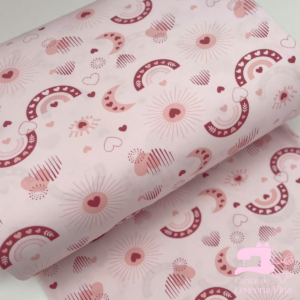 MICROFIBRA DISEÑO LUNA ROSADO