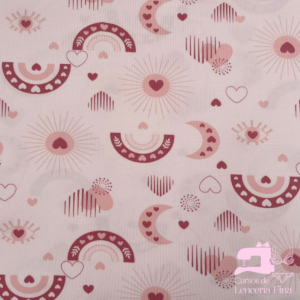 MICROFIBRA DISEÑO LUNA ROSADO